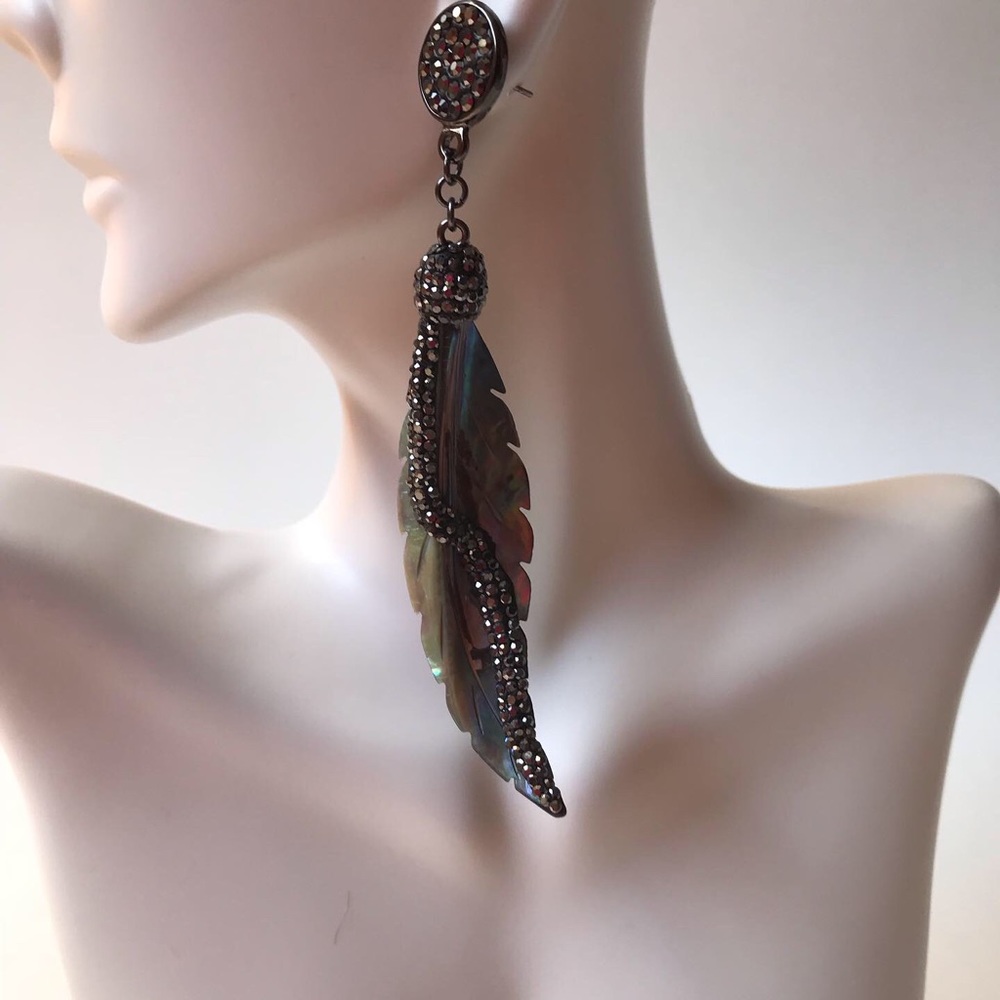 Abalone Earring,Stud Drop Dangle Earrings - image 5